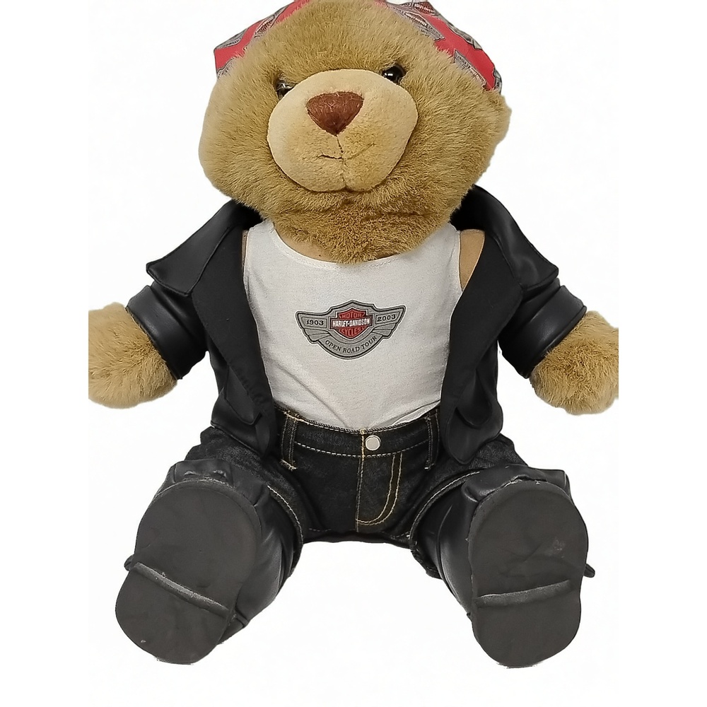 Vintage 2003 Harley-Davidson 100th Anniversary Open Road Tour Teddy Bear Plush - Picture 1 of 7